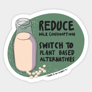 Reduce milk consumption Sticker